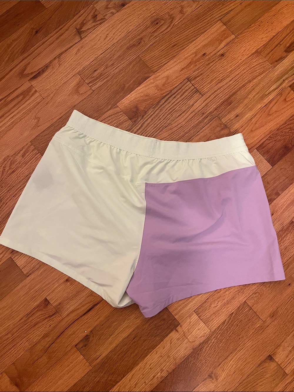 The North Face Lavender and Cream Women's Athletic Shorts - Picture 3 of 3